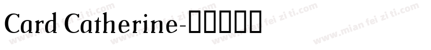 Card Catherine字体转换